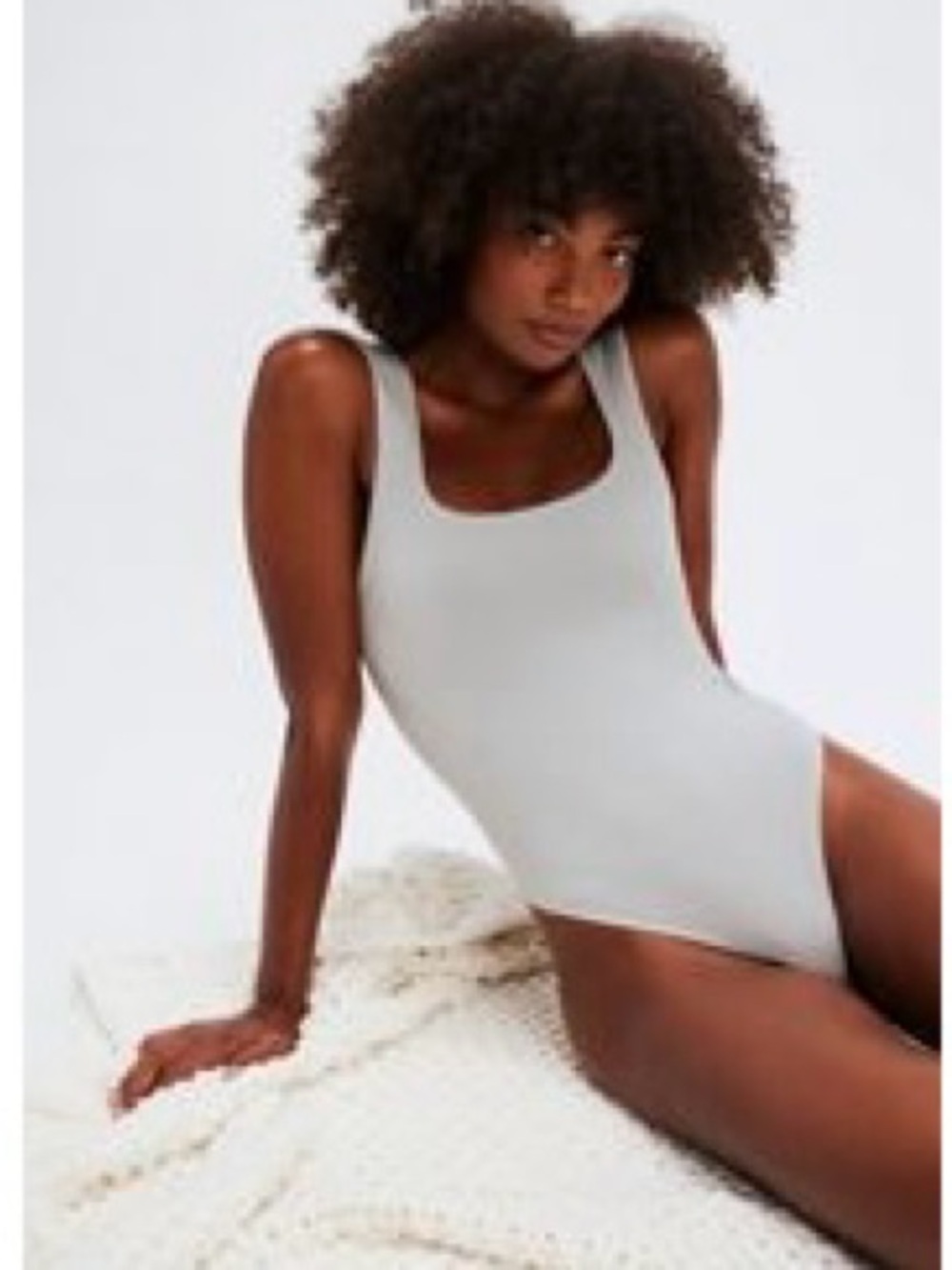 Luna Tencel Square-Neck Bodysuit